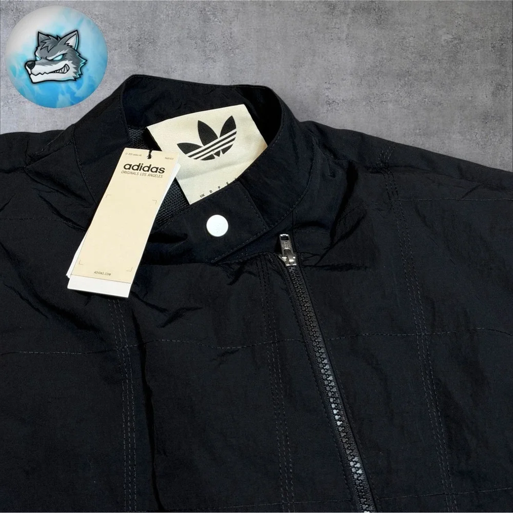 Adidas Originals OG LA Motor Ave Racer Jacket Black Unisex Size Large JX6152